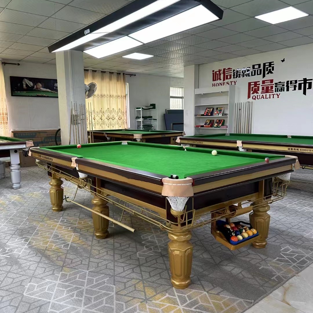 Chinese style black eight billiards table villa standard adult billiards table manufacturer wholesale