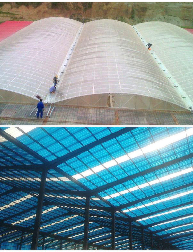 Cold resistant daylighting tiles -40 degrees below zero, transparent tiles for factory buildings supporting light steel roof lighting