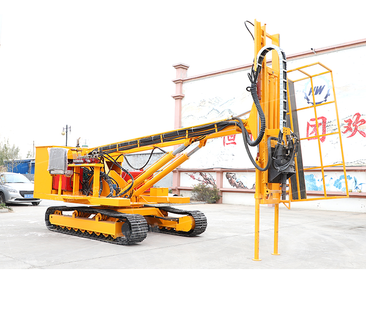 Slope crawler slope protection drilling machine Hengwang 3.5m anchor drilling machine single and double arm rock drill