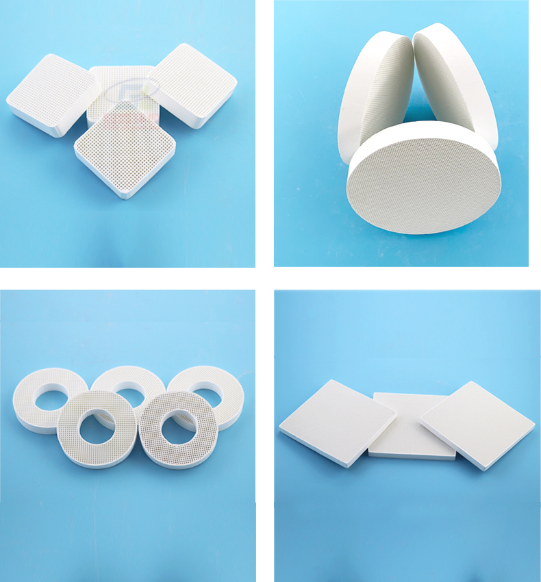 Porous ceramic filter circular filter φ 60mm, φ 70mm, φ 90mm thick 12-15mm square