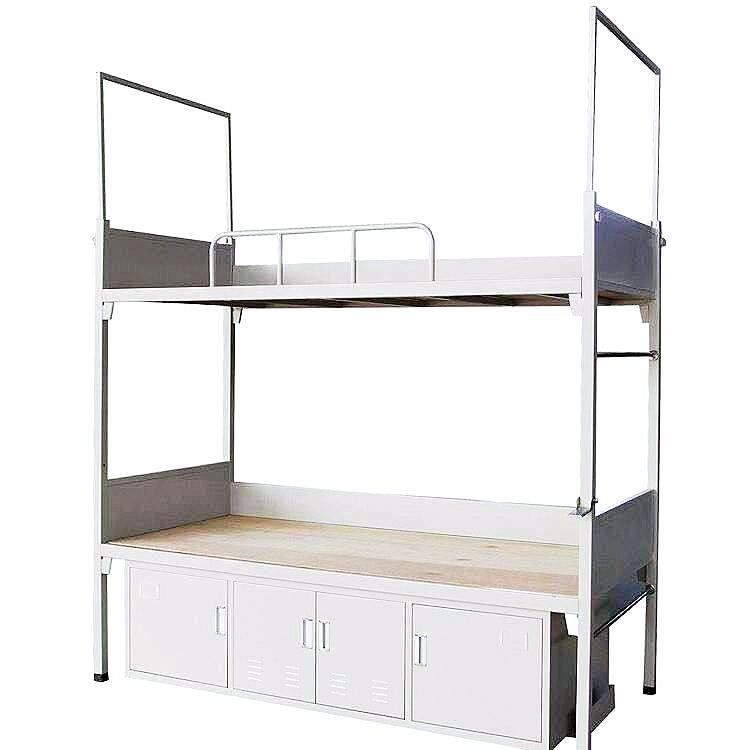 Jieshun Cabinet Industry employees get on and off the bed, manufacturer's dormitory iron frame bed, construction site simple bed customization