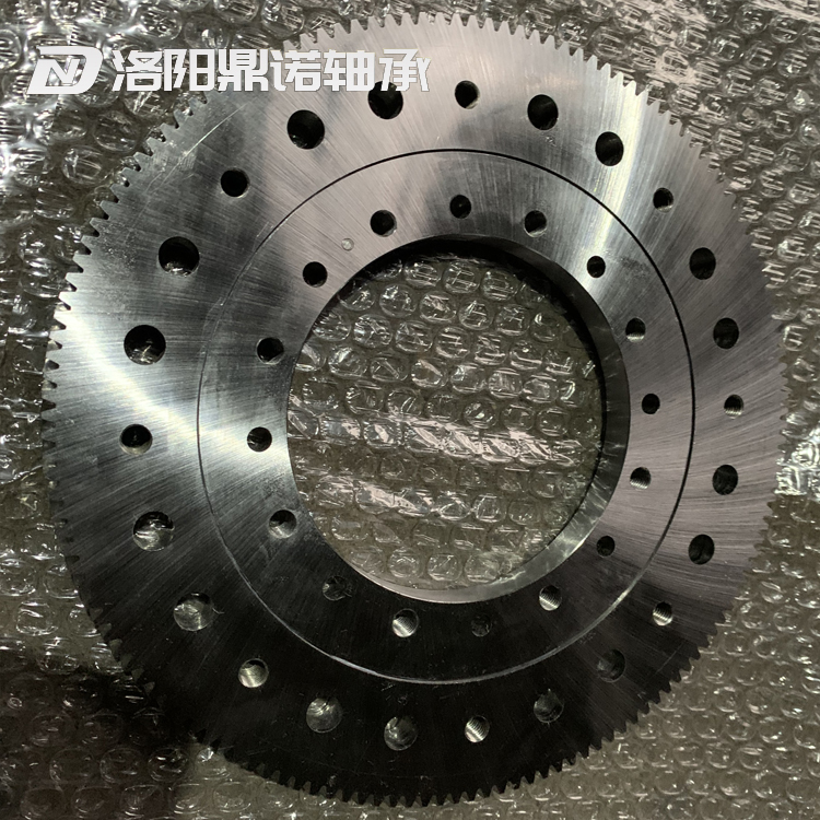 Small rotary bearing with external teeth, precision oblique tooth rotary table bearing, thin-walled small clearance rotary bearing