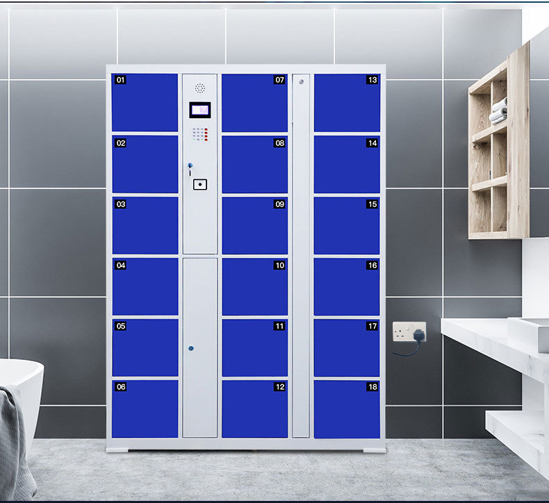 Supermarket electronic storage cabinets, shopping malls, fingerprint barcodes, intelligent storage, WeChat scanning, card swiping, storage cabinets, factory wholesale