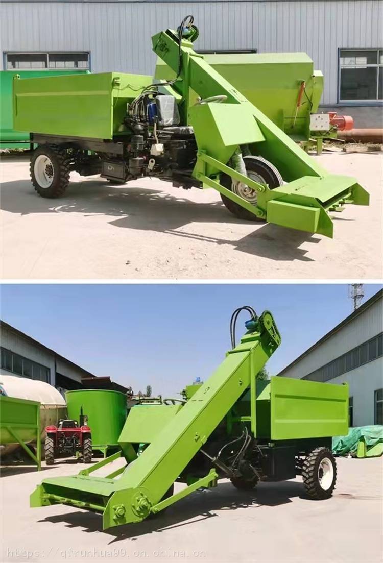 25 horsepower small cow manure cleaning truck, fully automatic manure cleaning truck, livestock manure cleaning machine