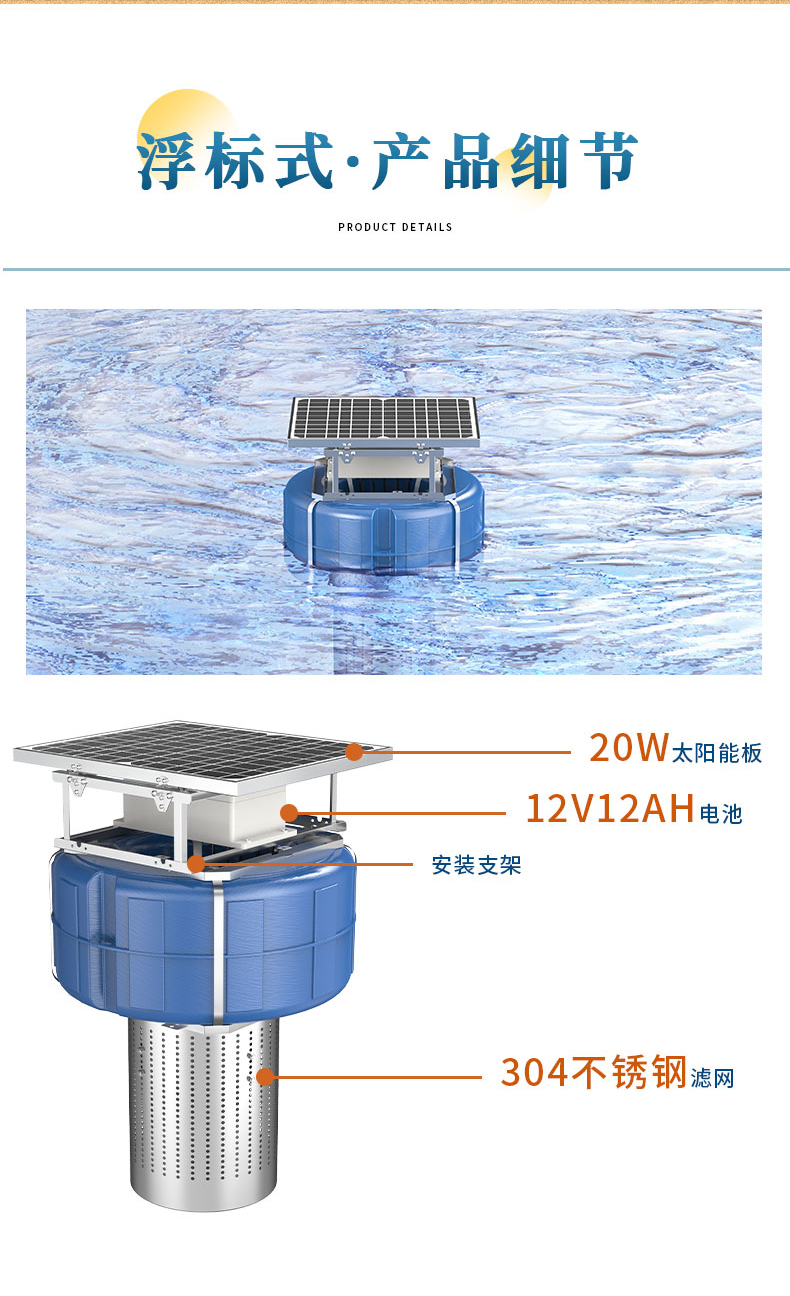 Manufacturer of ORP ammonia nitrogen dissolved oxygen detector PH water quality monitoring system for buoy micro water quality monitoring station