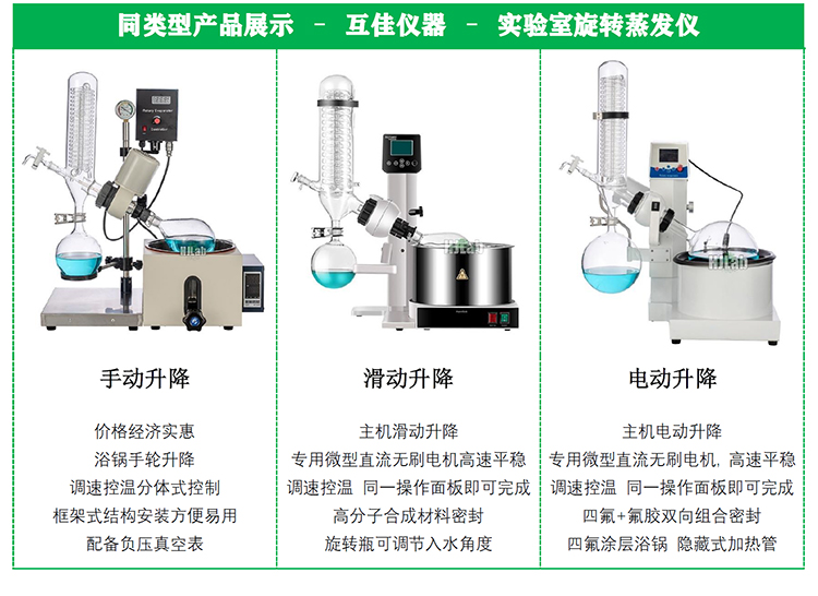 Hujia Instrument Rotary evaporator Laboratory RE-2000B Small Rotary Evaporation Vacuum Distillation Purification Separation Crystallization