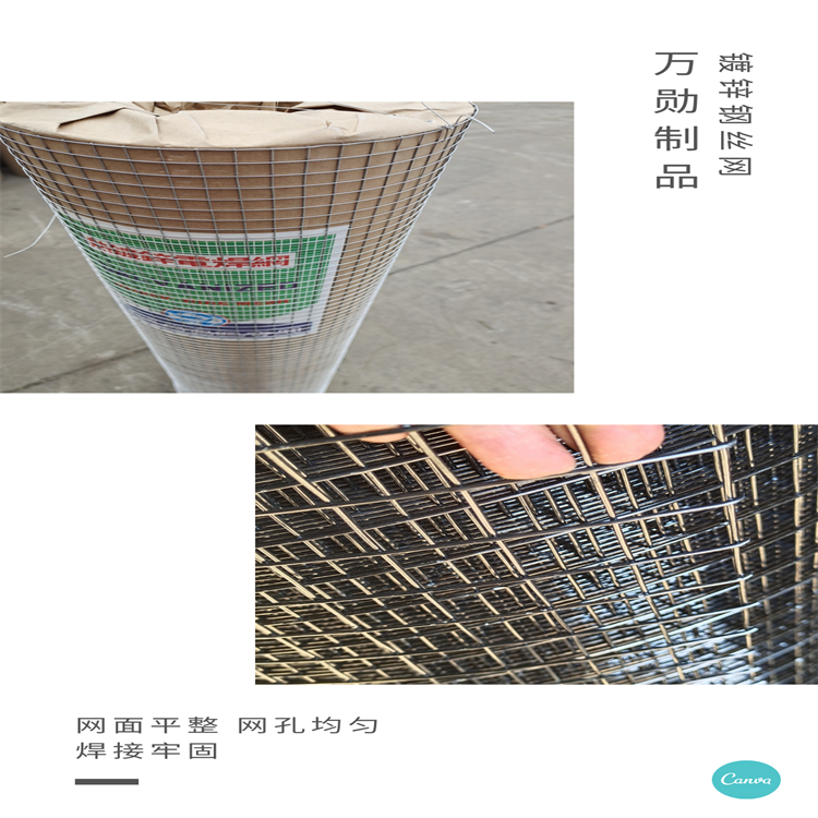 Engineering construction side welding steel wire mesh wall crack prevention mesh galvanized welding mesh Wanxun support customization