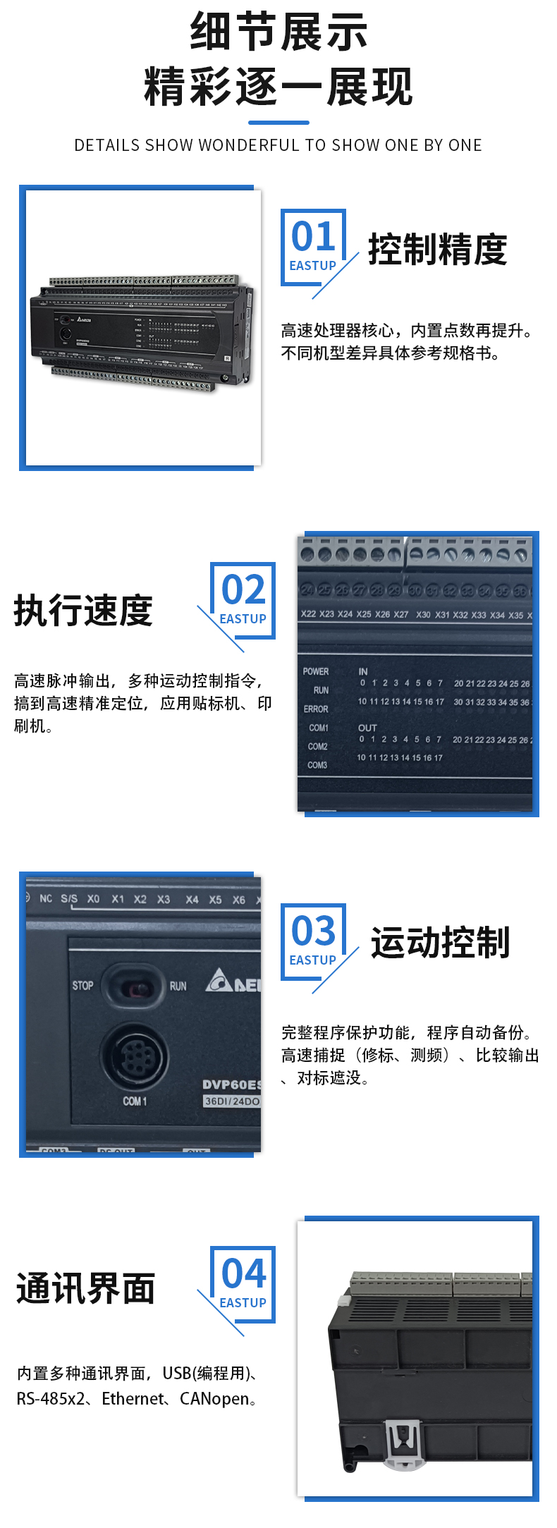 Delta Programmable Controller DVP60ES2 High Speed Robust Command Set Enriches Industrial Automation Machinery Applications