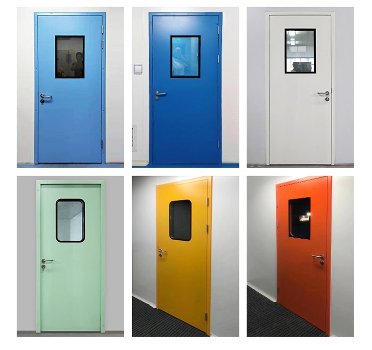 Factory stock steel purification door, single and double opening steel purification workshop, hospital ward door, airtight door for cleaning room