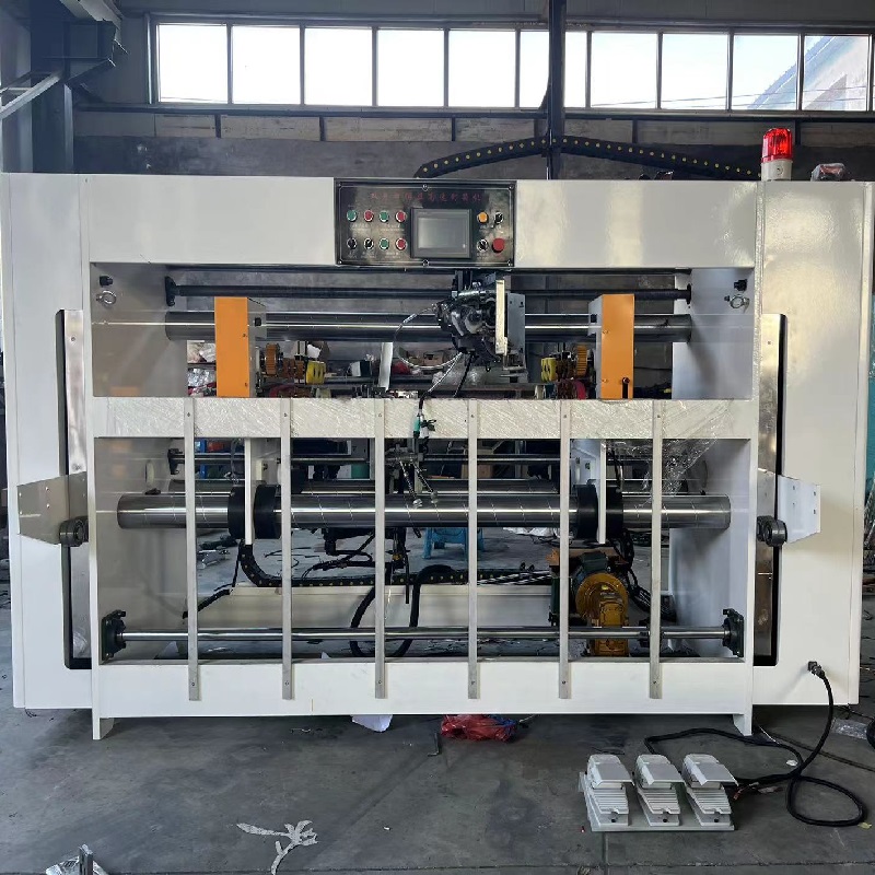 Single and double piece semi-automatic box nailing machine, cardboard box, single and double servo nail nailing machine, flat wire nail sewing machine