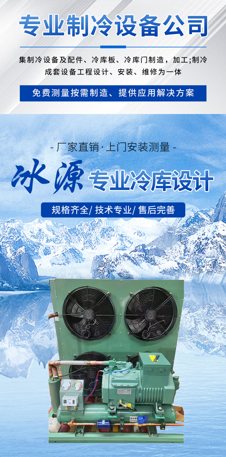 Ice source refrigeration compressor Bizer refrigeration unit 6FE-44 6F-40.2 refrigeration equipment in cold storage