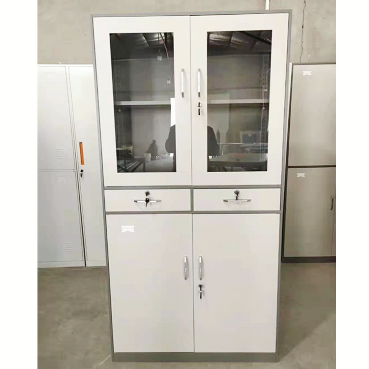 Iron sheet glass data cabinet, office file cabinet, voucher cabinet, file storage cabinet, customized by Jieshun