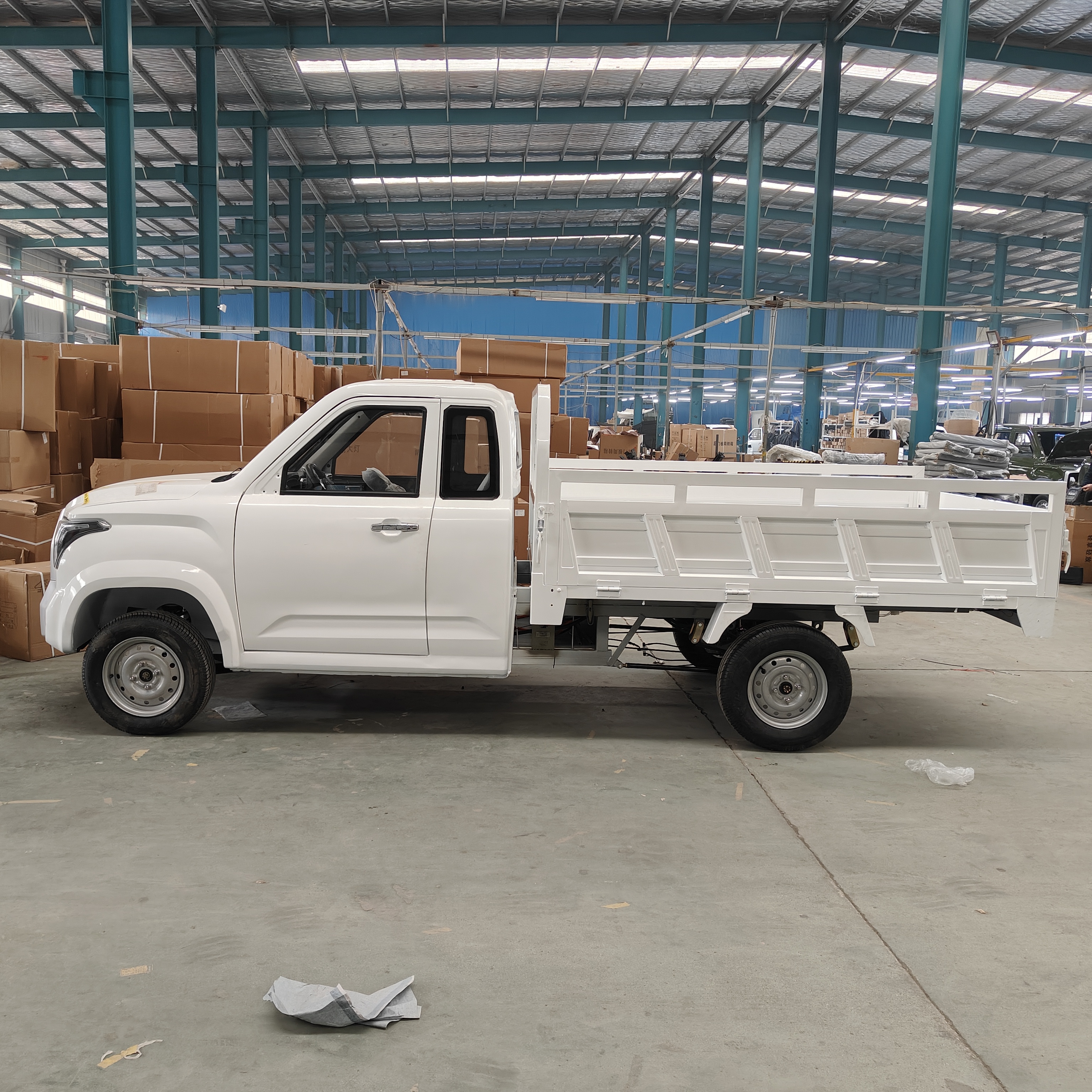 Tantu single row pickup truck, electric truck, hybrid four wheel electric vehicle, agricultural two door, two seat