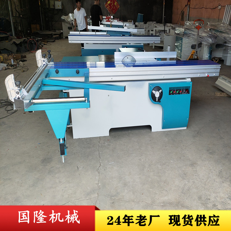 Guolong customized semi-automatic sliding table saw 45 degrees and 90 degrees precision cutting board saw CNC saw