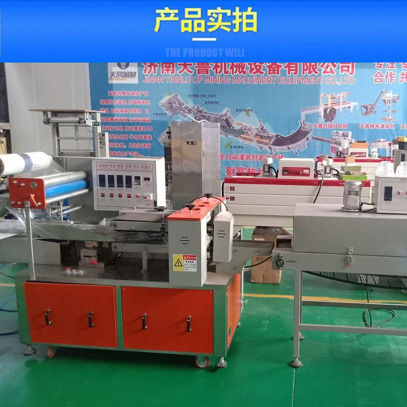 Cleaning ball dishwashing towel packaging machine Tianlu TL350 sponge brush pillow type packaging machine