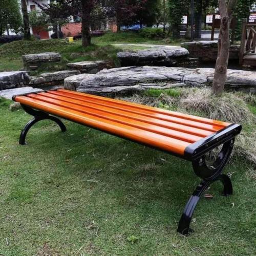 Customized outdoor tables, chairs, benches, plastic wood outdoor leisure seats, anti-corrosion wood, stainless steel tree stool in the park square