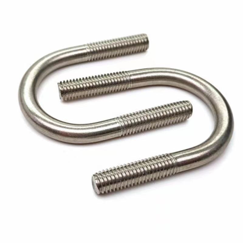 304 stainless steel U-shaped screw, U-shaped bolt, U-shaped pipe clamp, pipe clamp, horseback clamp M6M8M10M12M16-M24