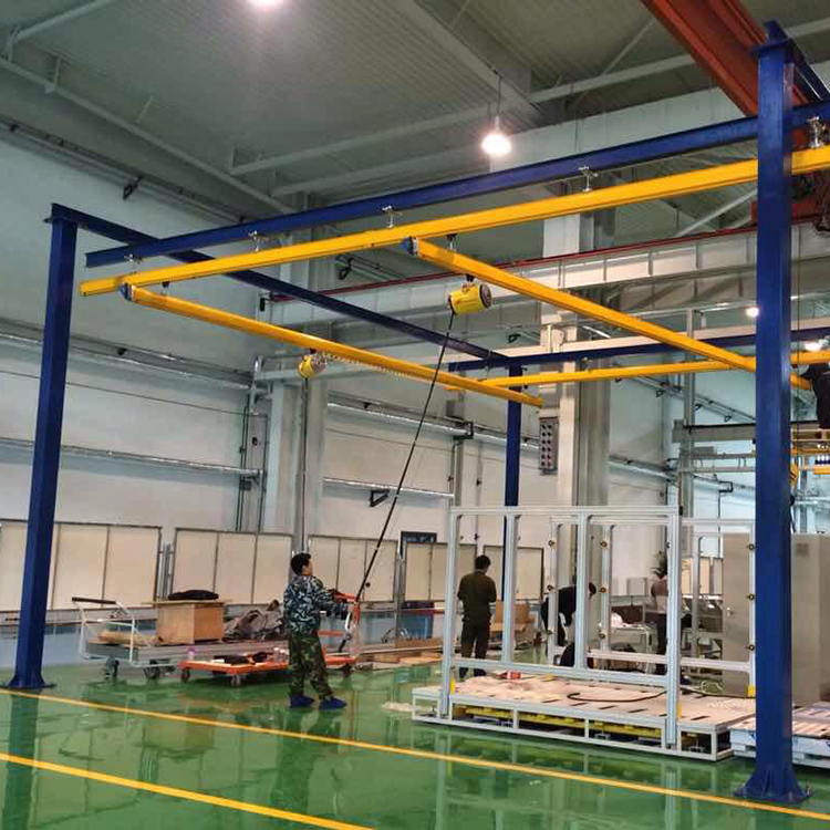 KBK frame flexible crane manufacturing workshop, 3-ton combined crane for factory building