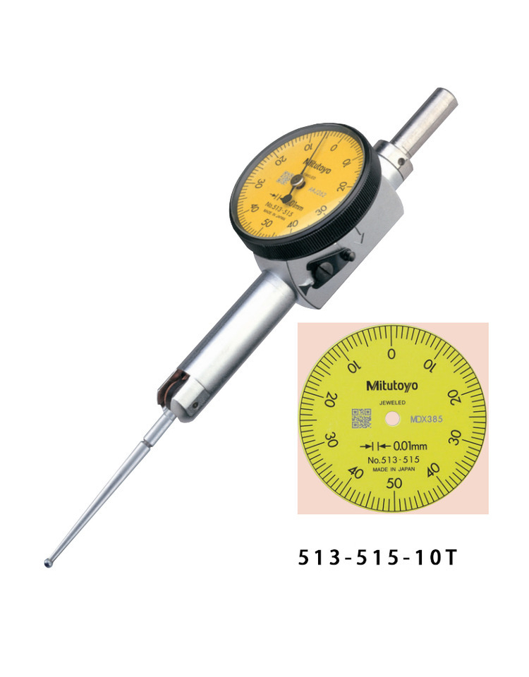 Mitutoyo lever indicator 513-515-10T horizontal dial gauge imported from Japan with original packaging