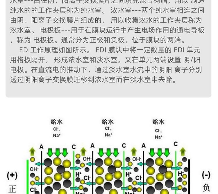 Maintenance of membrane stack of Clarison Ultrapure water EDI module direct drinking post deionization filtration two-stage reverse osmosis equipment