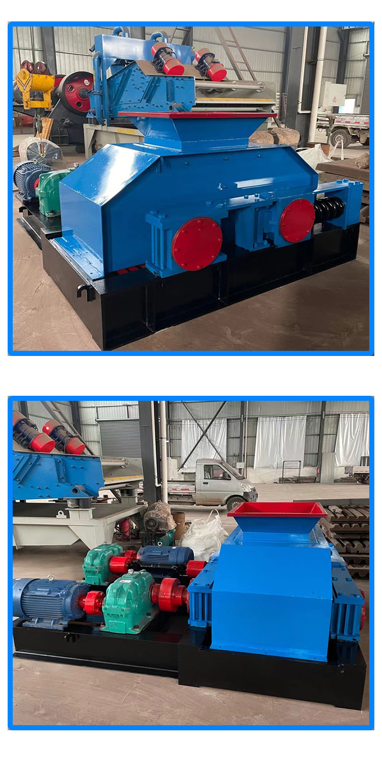 Fully automatic hydraulic roller sand making machine with high manganese composite roller skin structure, simple coke high-pressure resistant double roller crusher