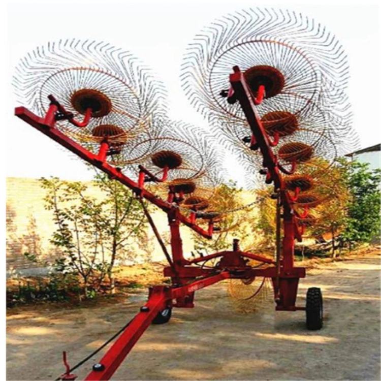 Agricultural disc rake, small forage straw recycling rake, corn, rice, and wheat straw collection machine