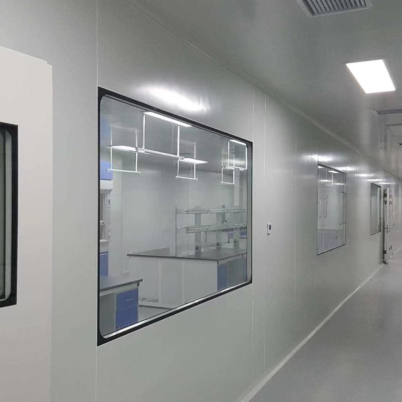 Double layer hollow observation window, clean laboratory, finished soundproof tempered glass, finished window, purification workshop, purification window