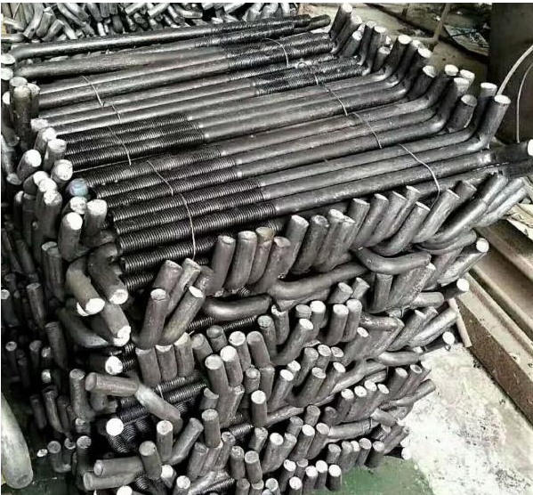 Embedded welding hot-dip galvanized anchor bolts U-shaped, L-shaped, J-shaped, 7-shaped, and 9-shaped welding plates support customization