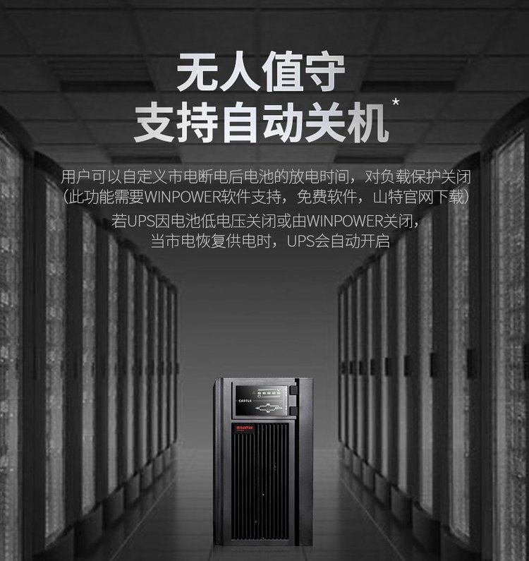 Shante UPS Uninterruptible Power Supply Long Term Machine Enterprise Server Stable Voltage C6KS 6000VA 5400W