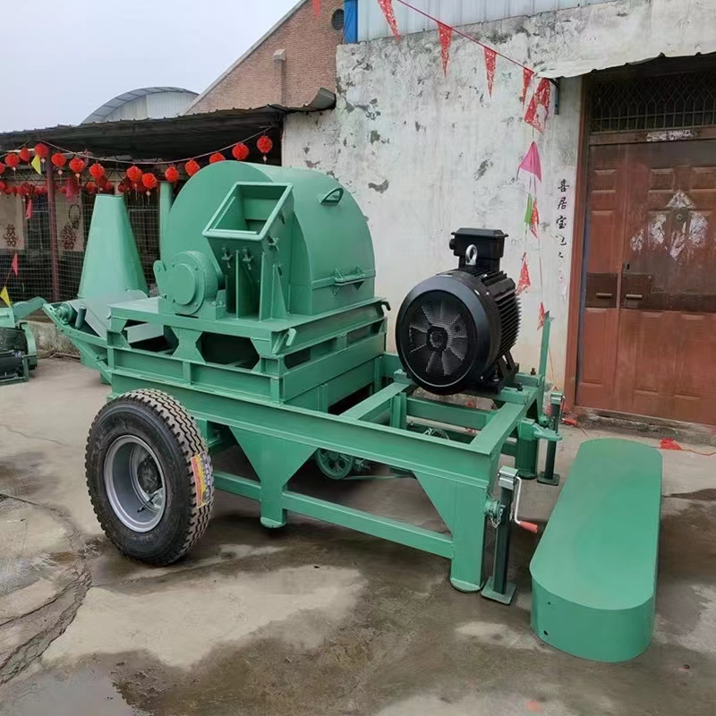 Multifunctional wood and sawdust crusher, log slicer, particle shaper, mushroom, bamboo, and straw shredder, sawdust machine