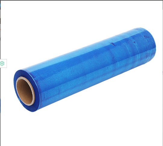 Environmentally friendly and fully degradable PE handmade machine with transparent blue black winding and stretching film, self adhesive film manufacturer