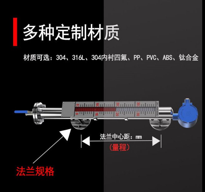 Thunder Magnetic Flap Level Transmitter Explosion proof and Anti corrosion Magnetic Flap Level Gauge High temperature resistant and explosion-proof top mounted