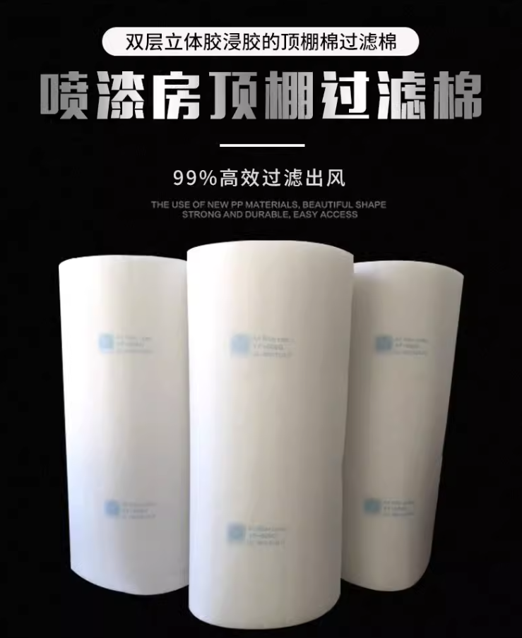 Paint room filter cotton, three-dimensional adhesive, automotive flame-retardant furniture, spray paint roof cotton