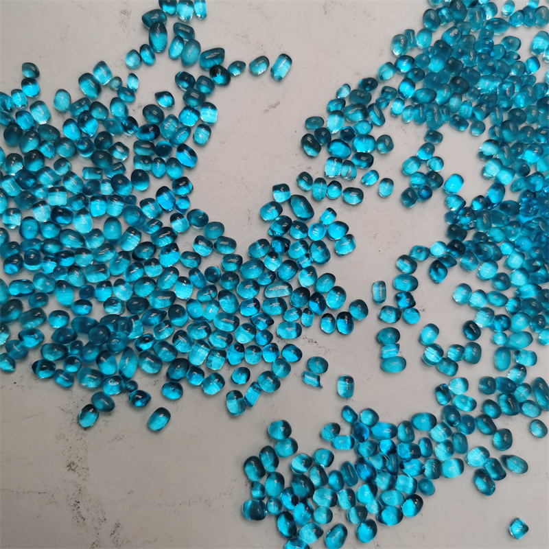 Supply of Terrazzo glass beads Wholesale of sandblasting decorative colored glass blocks