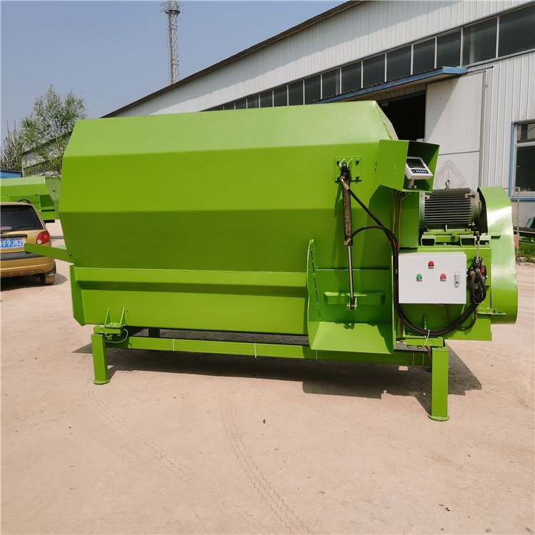 TMR full ration feed mixer, cattle raising and grass mixing machine, horizontal feed mixer