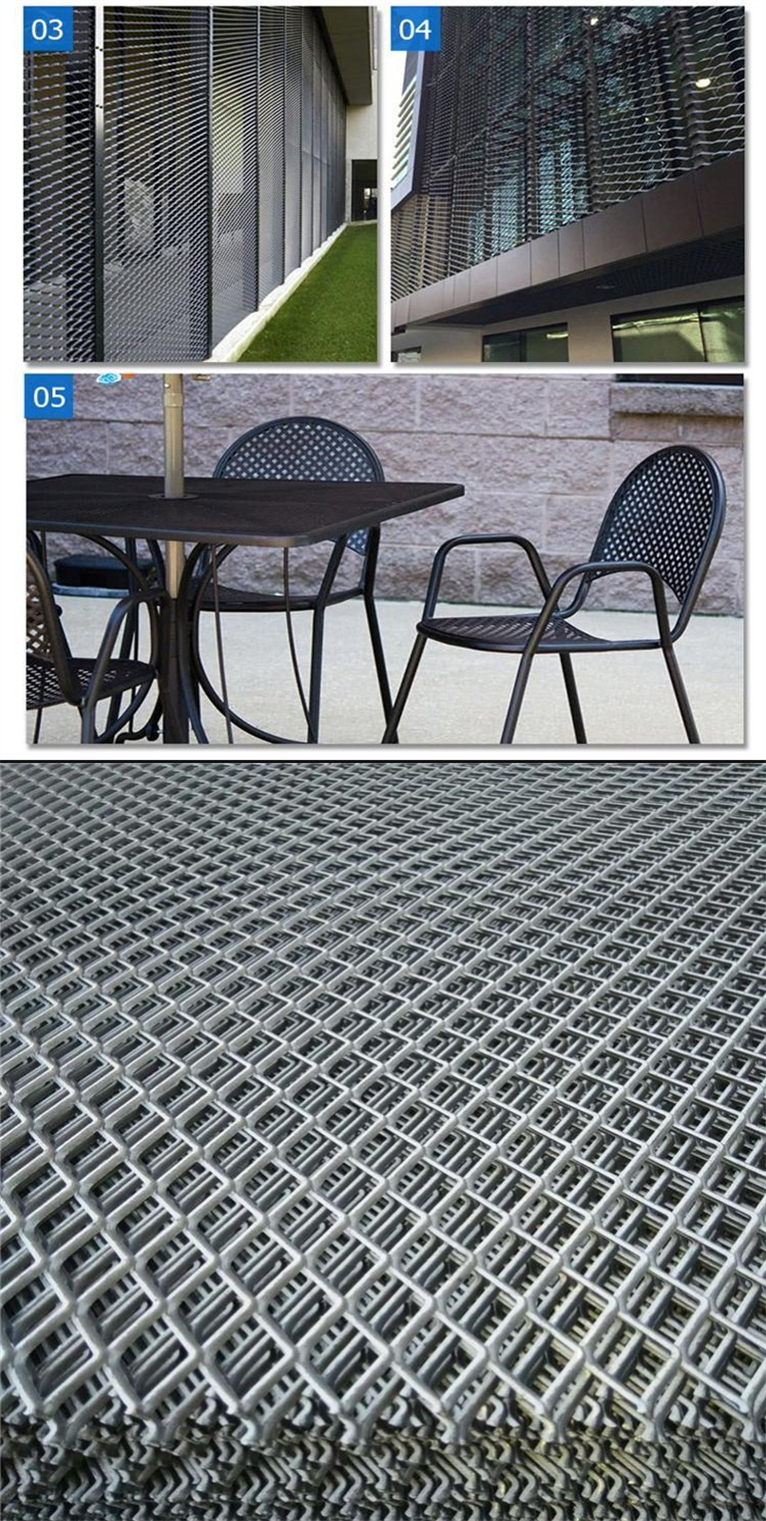 Carbon steel punching and pulling steel plate mesh stretching and expanding mesh, diamond shaped hole isolation mesh guardrail