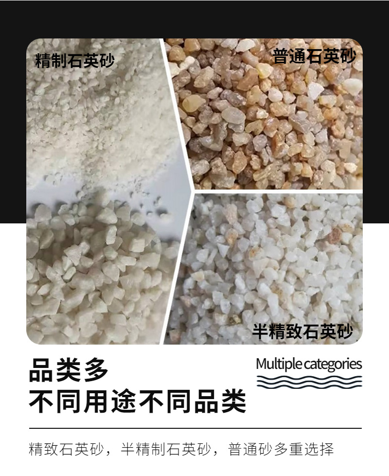 Quartz sand water treatment filter material, water purification, sand bath filtration, sand water plant filtration, complete specifications, free sample collection