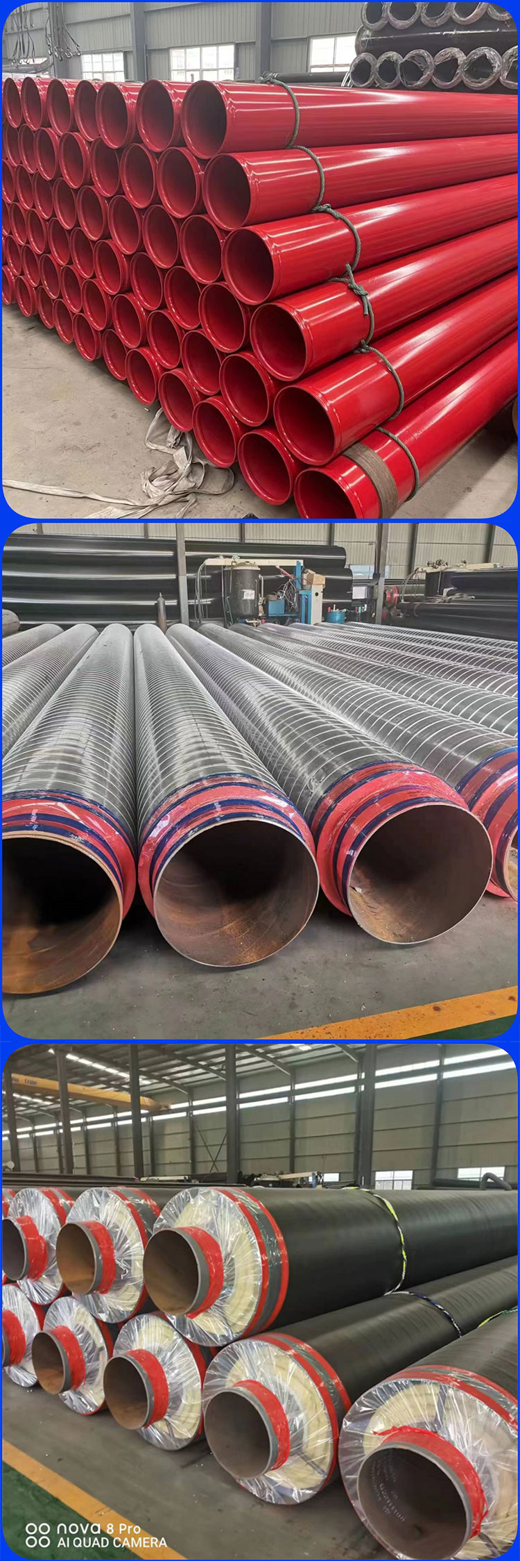 Seamless steel pipe reinforced grade 3PE anti-corrosion seamless pipe 3PE steel pipe three-layer PE anti-corrosion pipe