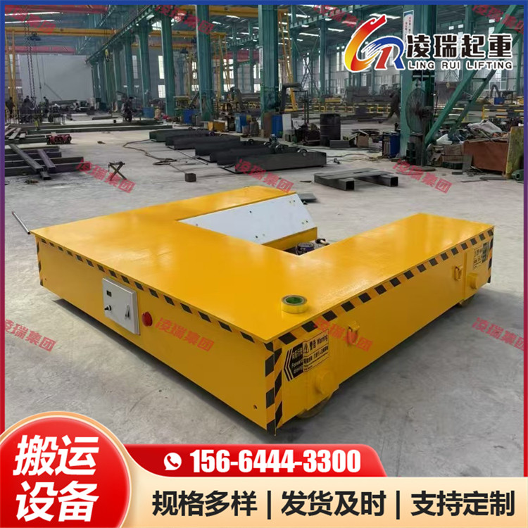 凌瑞 异型电动平车 钢卷管材搬运 承载吨位大 启停平稳 支持定制