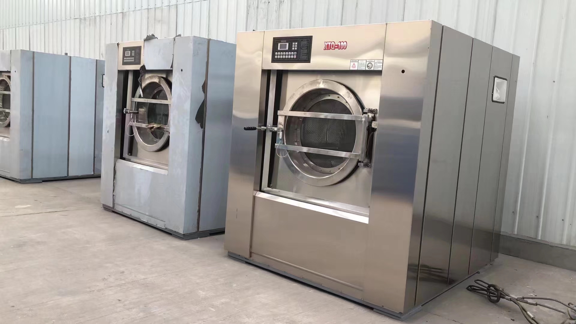 Hospital fully automatic washing machine 100kg large laundry equipment washing equipment Hanting brand