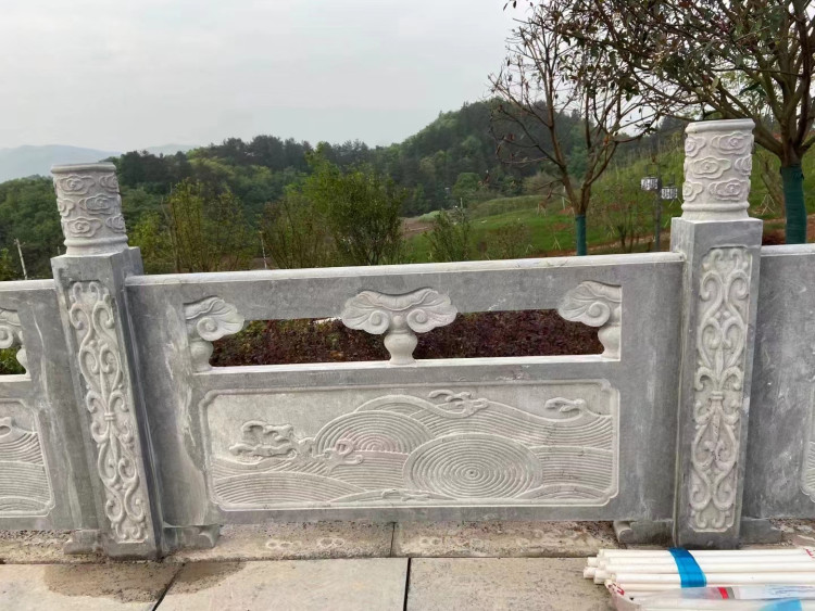 燕明石业 公园景区装饰用 花岗岩雕刻栏杆 技艺精湛 石护栏