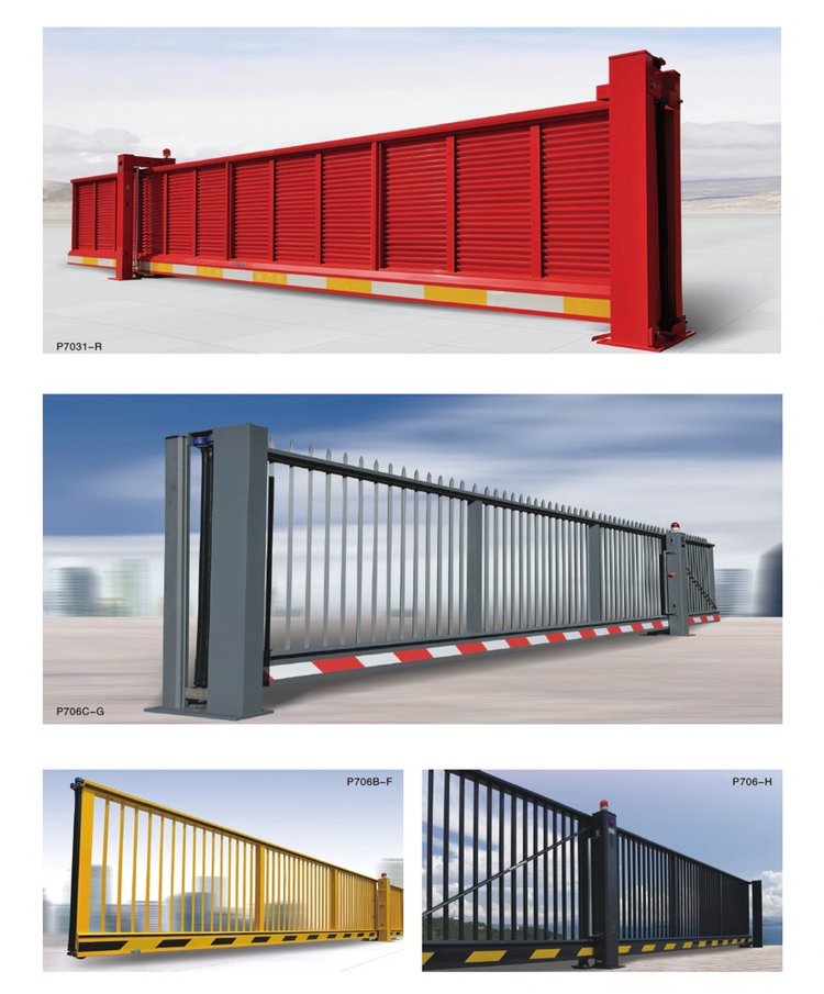 Intelligent opening of electric telescopic doors is convenient, fast, sturdy, and durable, widely used for unit gates