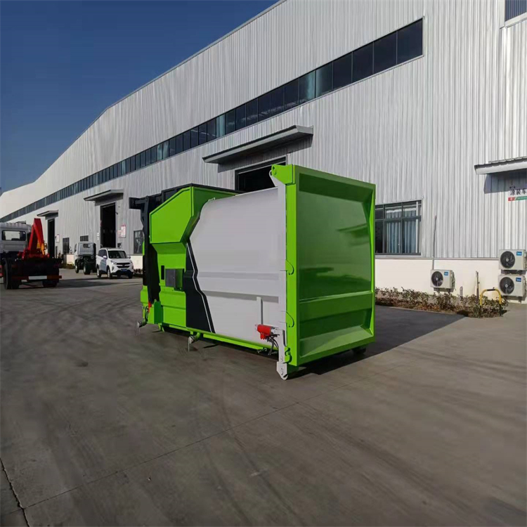 Dongfeng Tianjin carriage detachable garbage truck is easy to operate and can be used with a mobile station