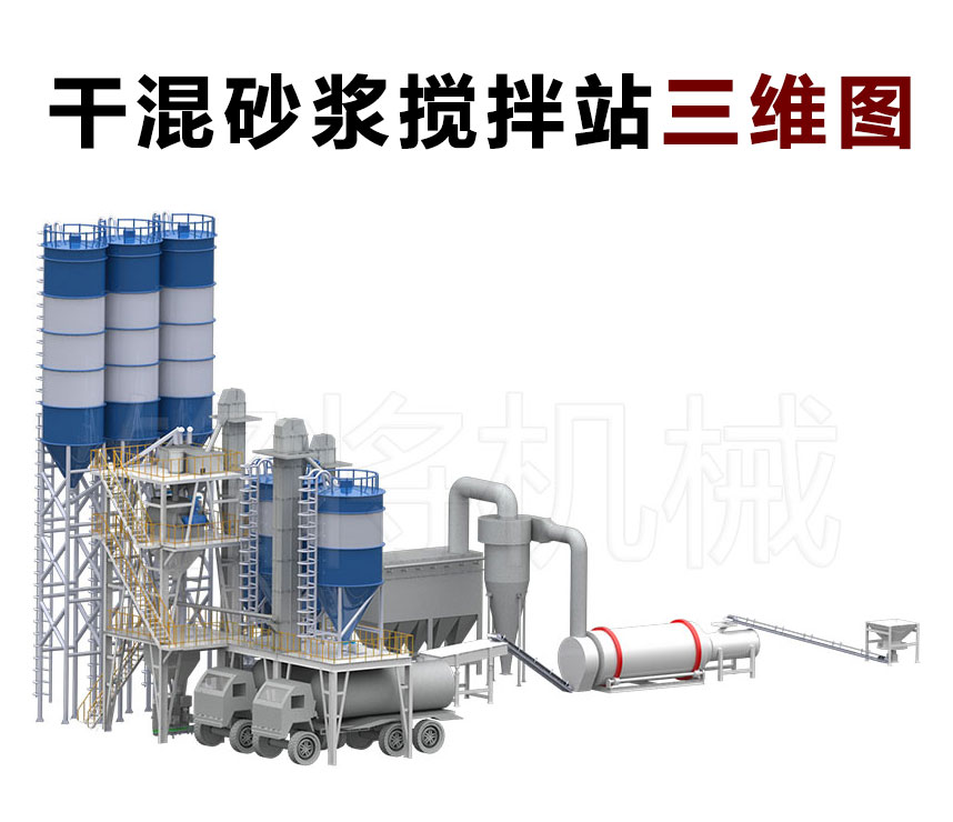 Large scale mortar production equipment, pre mixed mortar production line, dry mixed mortar equipment manufacturer