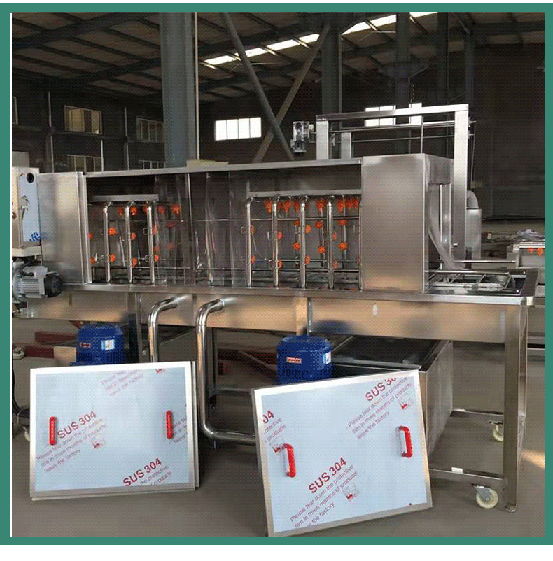 Customized pork barrel cleaning machine, meat barrel cleaning assembly line, bucket and basket washing machine