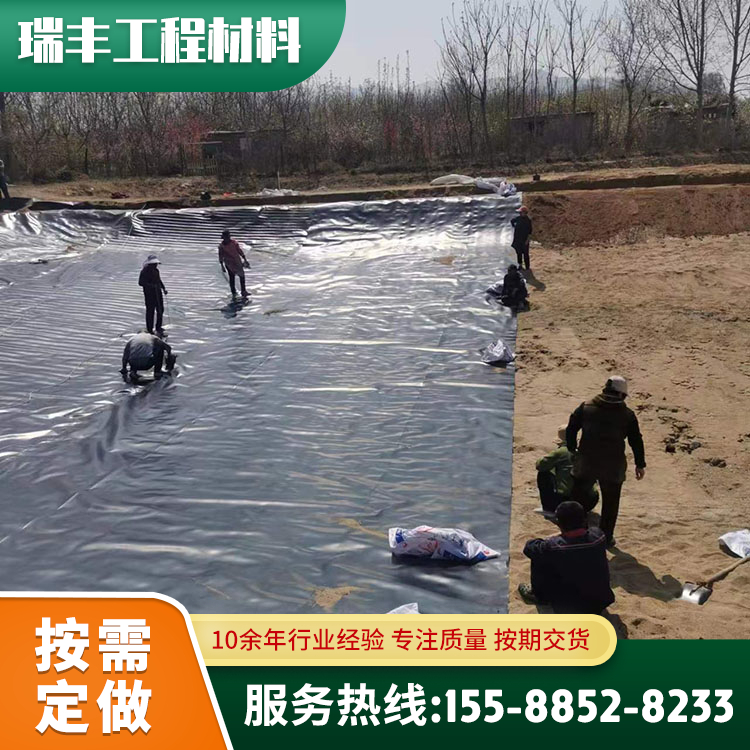 Anti seepage geomembrane slag yard isolation polyethylene HDPE petrochemical waterproofing membrane manufacturer wholesale customization