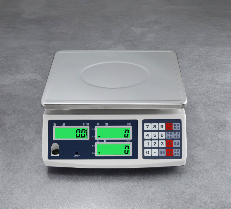 ACS-JS counting electronic table scale for screw weighing, three window display counting scale, RS232 serial port electronic scale