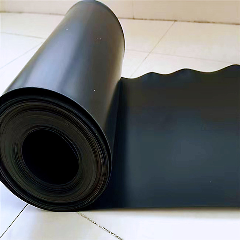 HDPE polyethylene column point rough surface geotextile film, fish pond aquaculture biogas tank black film manufacturer Yingyue geotextile material