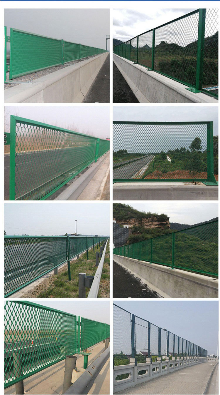 Hengding Elevated Bridge Frame Guardrail Net 1.2m High Expressway Bridge Anti Throwing Net High Speed Anti Glare Net