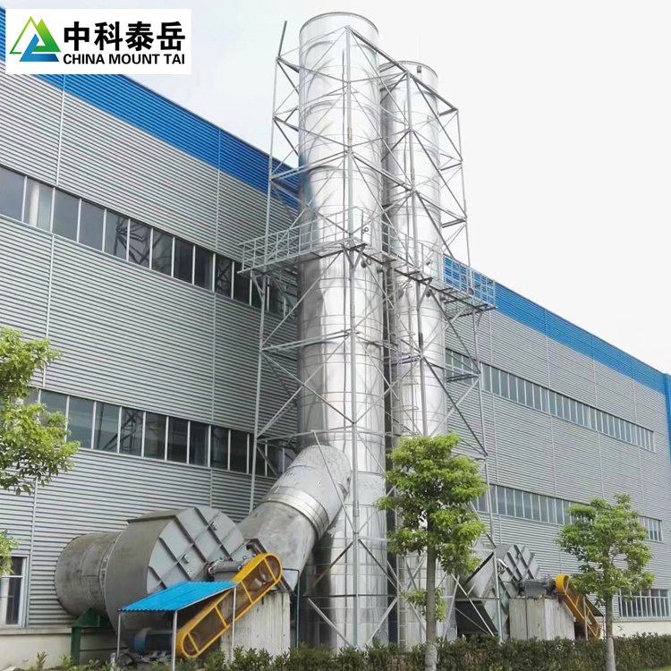 Industrial equipment and air duct exhaust emissions from Zhongke Taiyue Chemical, Incineration, and Double layer Stainless Steel Chimney Plant